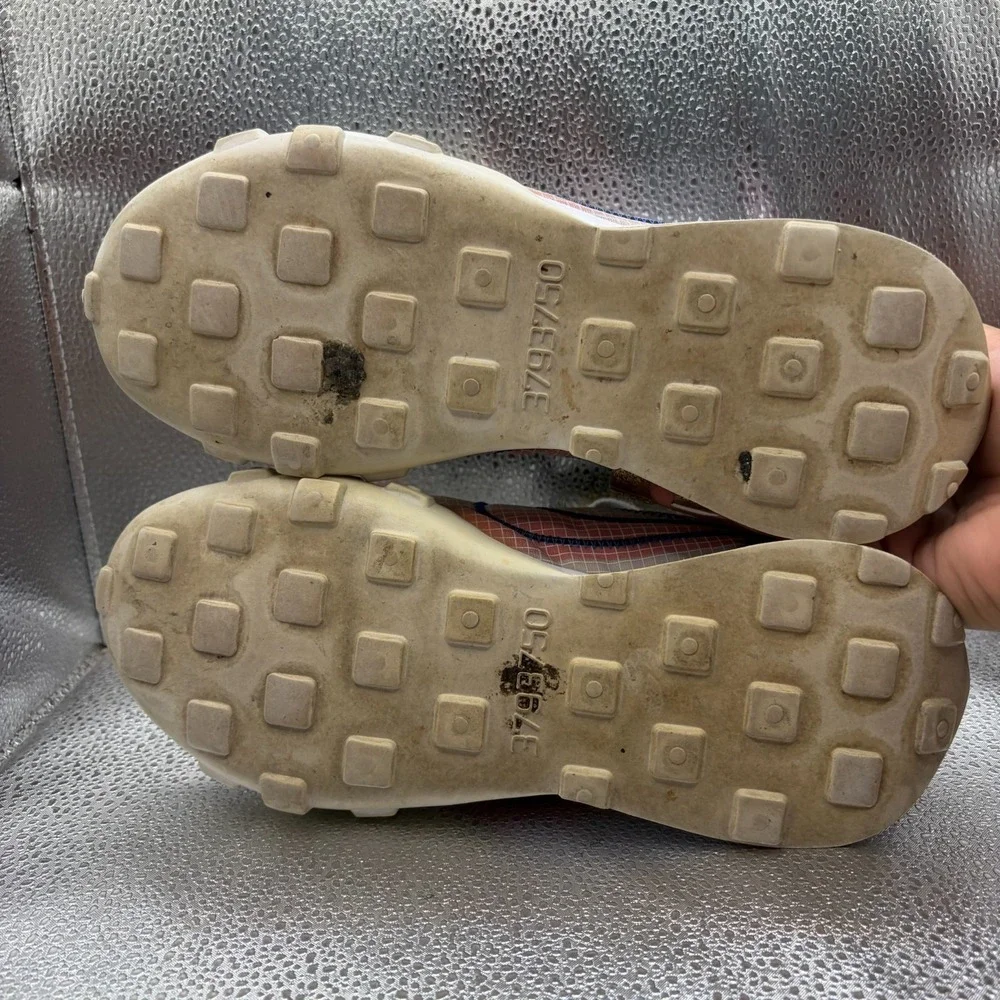 Size 7.5 Nike‎ Waffle Racer 2X White Chile Red Womens Running Shoes DH1073-100